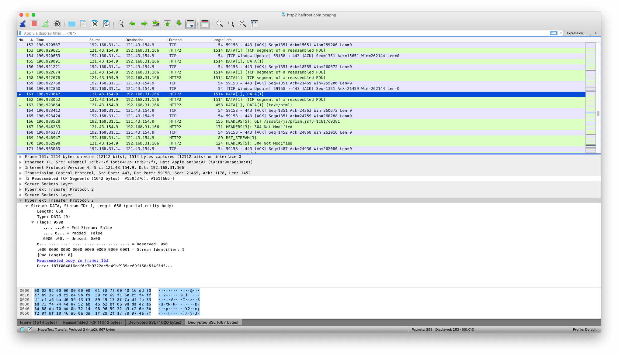 HTTP/2 中的帧定义