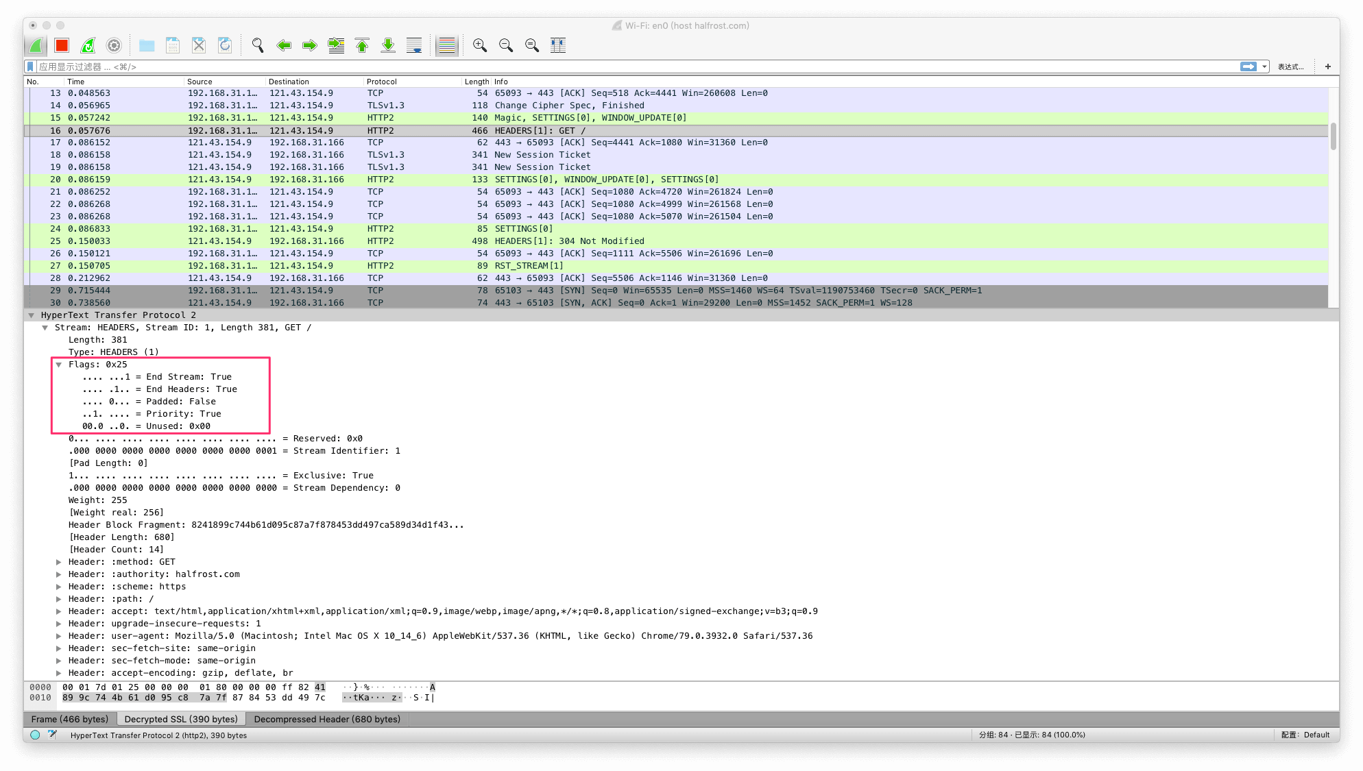 HTTP/2 中的帧定义